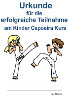 Capoeira Urkunde