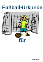 Fussball-Urkunde
