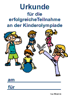 Urkunden für Kinder kidsweb.de