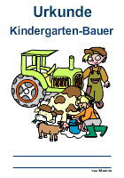 Kindergartenbauer-Urkunde