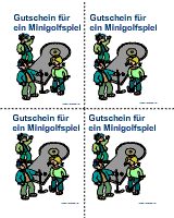 Minigolf Gutschein