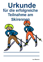 Skirennen-Urkunde