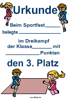 Sportfest Urkunde