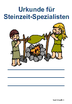 Steinzeit-Urkunde