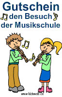 Musikschule Gutschein