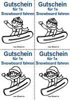 Snowboard-Gutschein