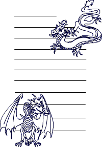 Drachen-Briefpapier