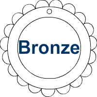 Bronze, Silber, Gold Medaille
