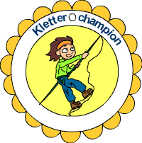 Kletterchampion Medaille