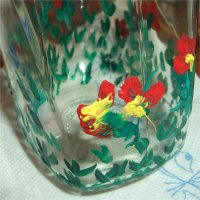 Blumen ans Glas malen