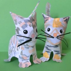 Katzen aus Papier