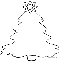 Weihnachtsbaum ohne Linien