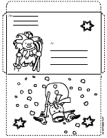 Schneemann-Briefumschlag